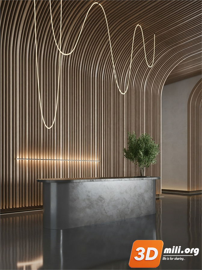 Lobby front desk Skp Files 